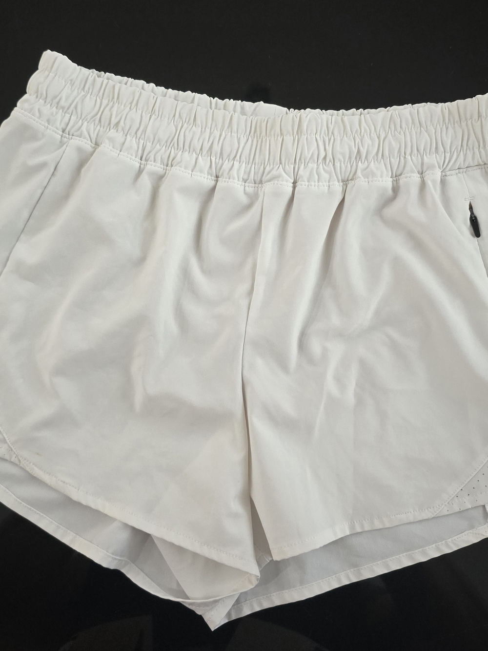 Alia White Athletic Running Shorts